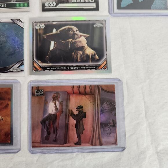 Topps Star Wars TCG Lot Of 8 Refractors / Chrome In Sleeves NM - Picture 7 of 8